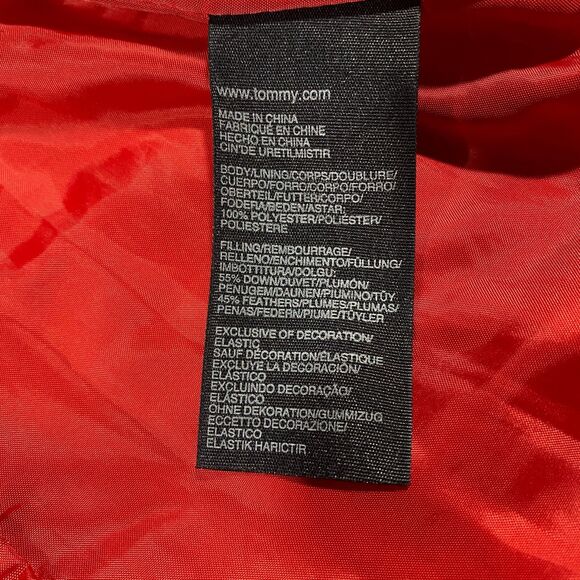 Tommy Hilfiger Quilted Down Fill Plaid Puffer Vest Womens X-Large Blue Red White - Picture 12 of 16